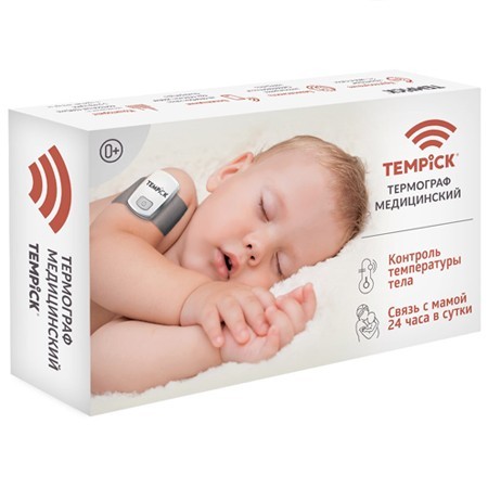 TEMPICK – первый российский интеллектуальный термограф, созданный для комфортного мониторинга температуры тела ребенка.